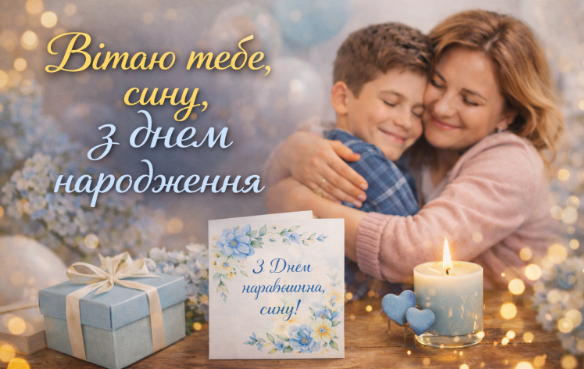 Вітаю тебе сину з днем народження