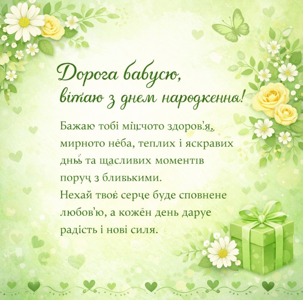 листівка вітаю з днем народження бабуся картинка