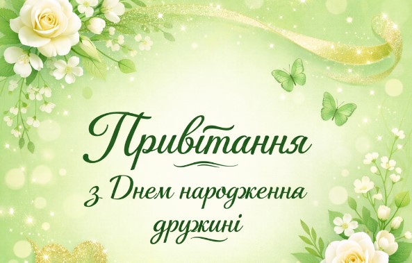 Привітання з Днем народження дружині