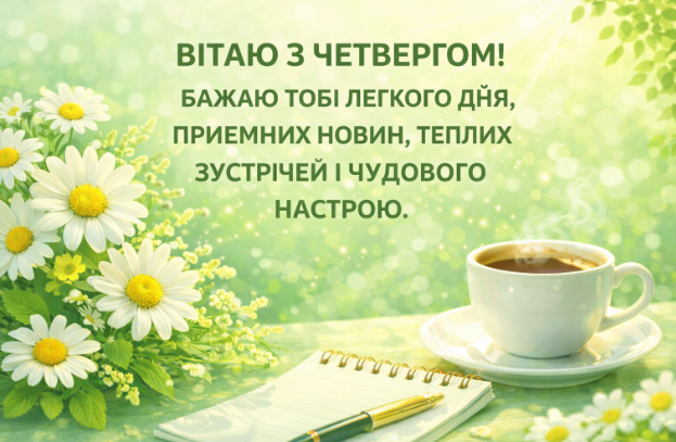 вітання з четвергом картинка