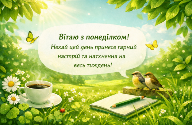 вітаю з понеділком картинка