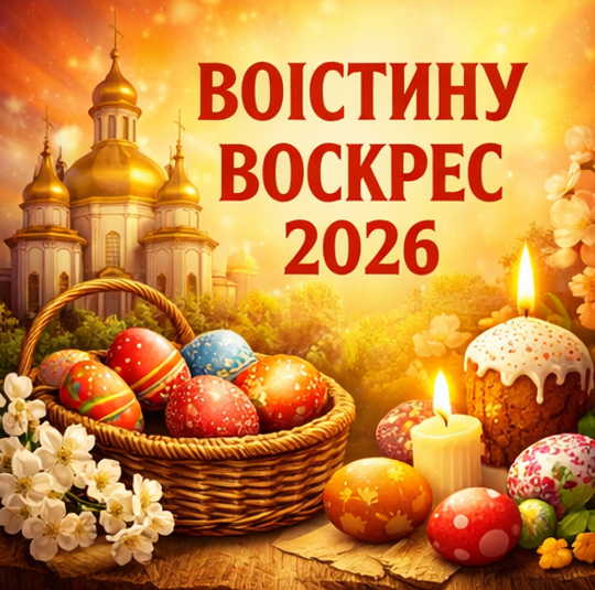 Воістину Воскрес 2026 картинка