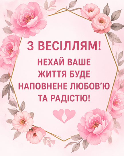 з весіллям українською картинка