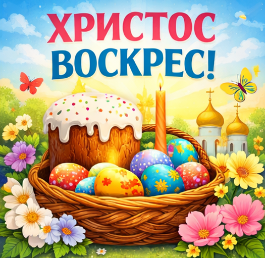 Христос Воскрес 2026 картинка 2