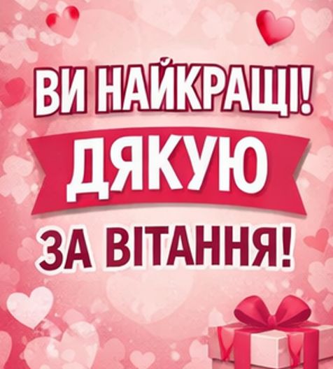 Картинка подяки друзям за привітання 3
