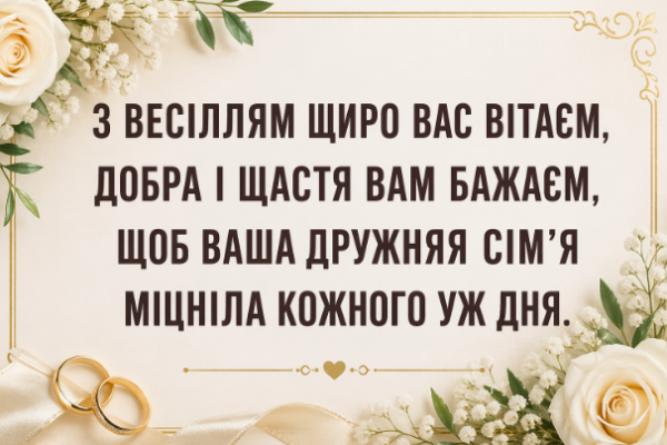 Вірші на весілля українською картинка