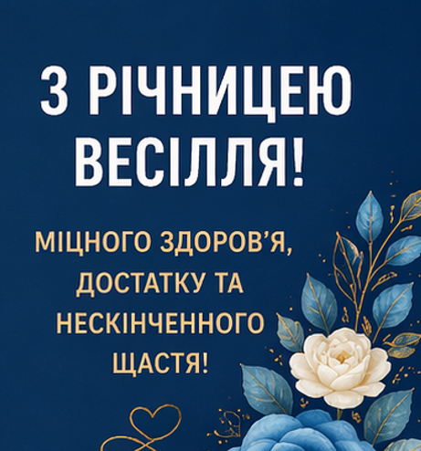 з річницею весілля листівка