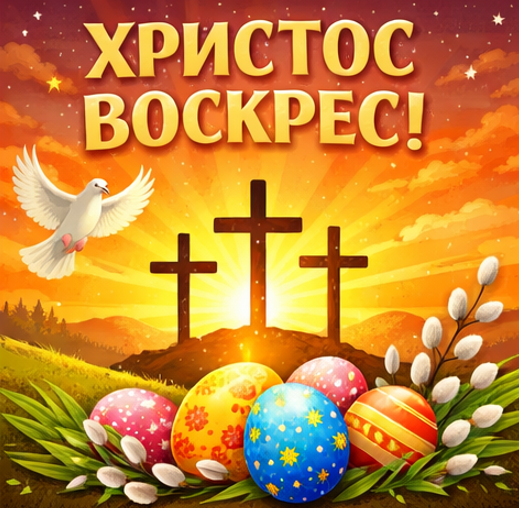 Христос Воскрес 2026 картинка 3