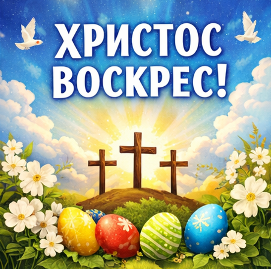 Листівки Христос Воскрес українською 2026 3