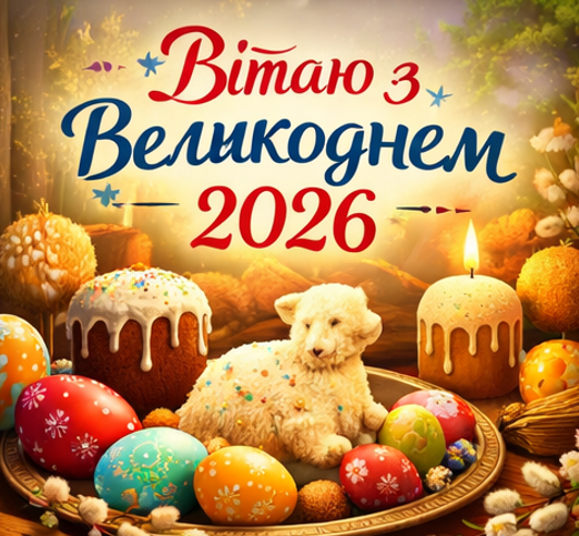 з великоднем 2026 картинка