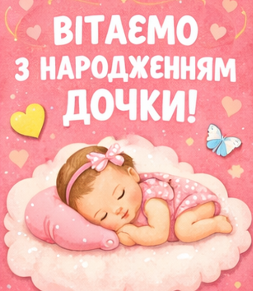 Картинка з народженням малюка 5
