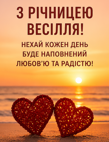 з річницею весілля откритка