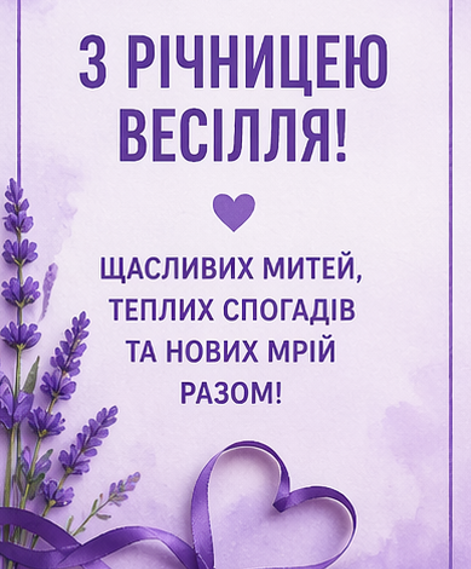 з річницею весілля відкритка