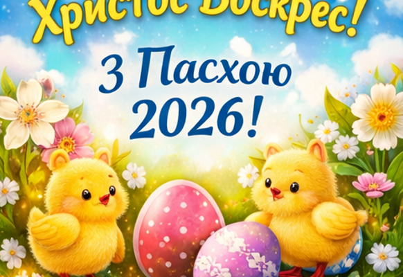 Картинки з Пасхою 2026 українською
