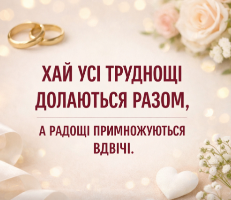 Привітання з весіллям своїми словами картинка