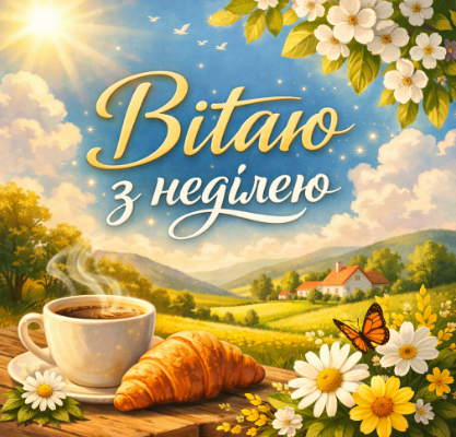 вітаю з неділею