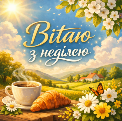 вітаю з неділею