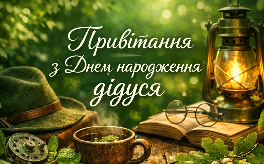 Привітання з Днем народження дідуся