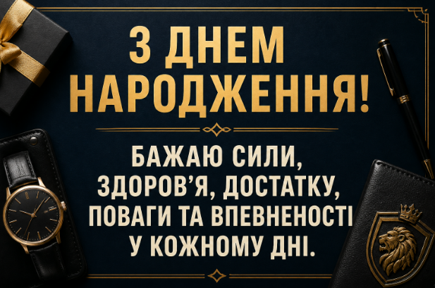 Нові привітання з днем народження мужчині картинка