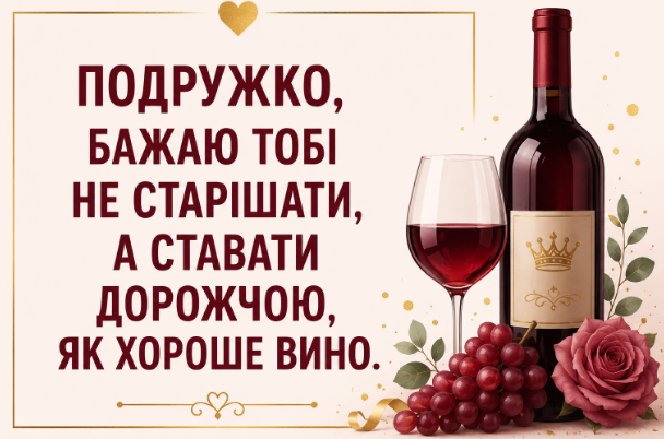 прикольні привітання з днем народження подрузі