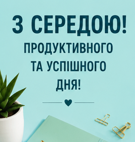 Привітання з середою картинка 4