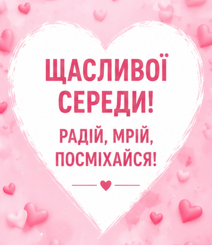 Привітання з середою картинка 5