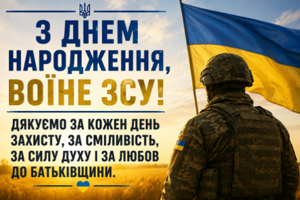 з днем народження воїна зсу відкритка