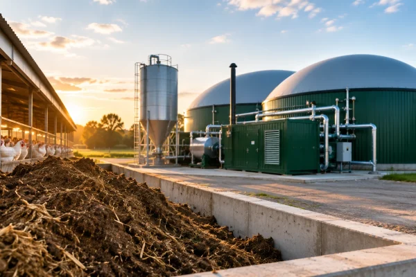 Переробка курячого посліду в біогаз