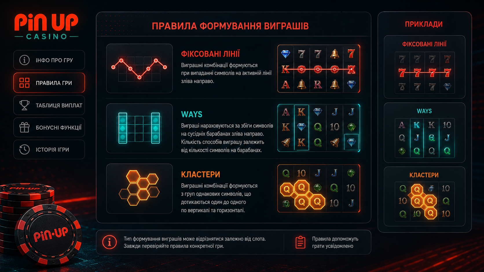Лінії, Ways і кластери без здогадок